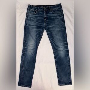 American Eagle Size 31/30 Dark Wash Next Level Airflex Athletic Skinny Jeans
